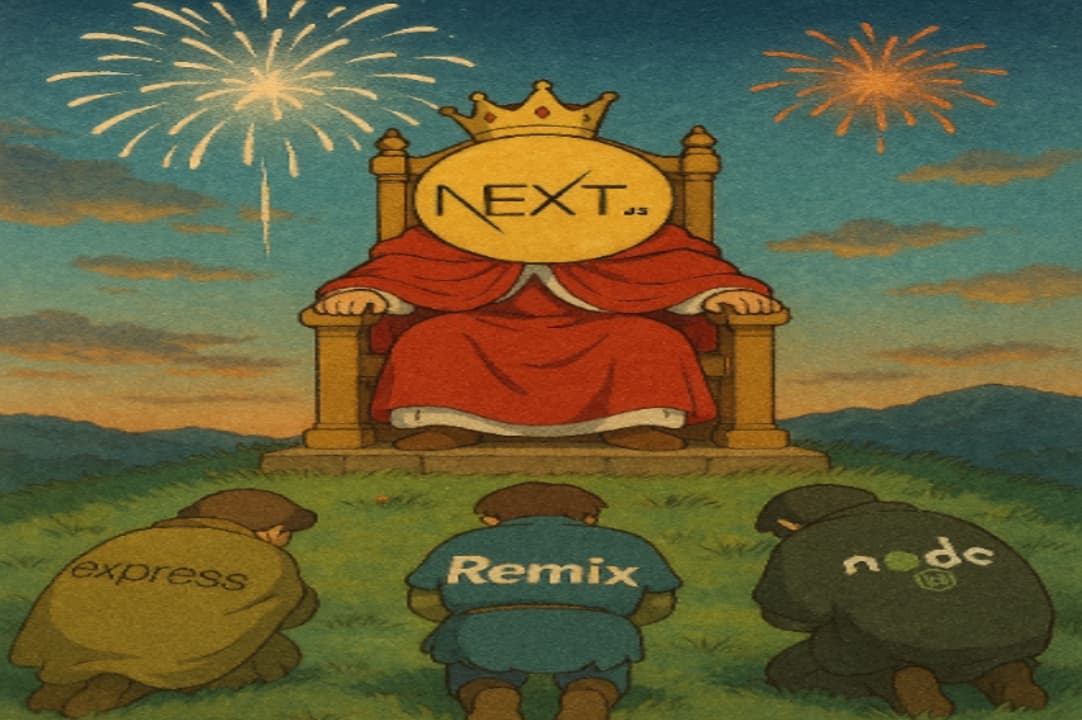 You should be building with Next.js